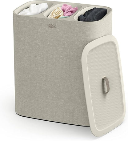 Joseph Joseph Tota Trio 90 liter/23.8 gallon Laundry Hamper Separation Basket by JosephJoseph