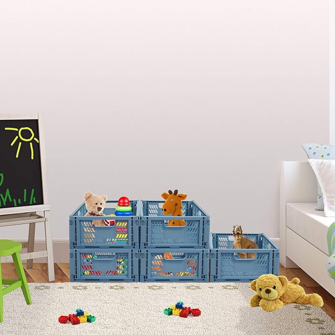 Plastic Drawer Organizer Collapsible Storage Boxes Crate - Image 3