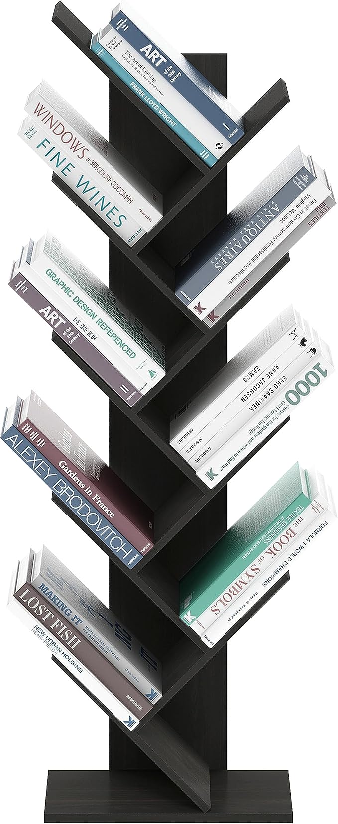 Furinno Bookshelf 9-Tier Floor Standing Tree Bookcase - Image 5