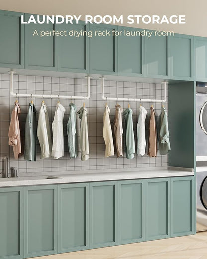 OROPY Industrial Pipe Clothes Rack Wall Mounted Set of 2, 38.4 inches Heavy - Image 7