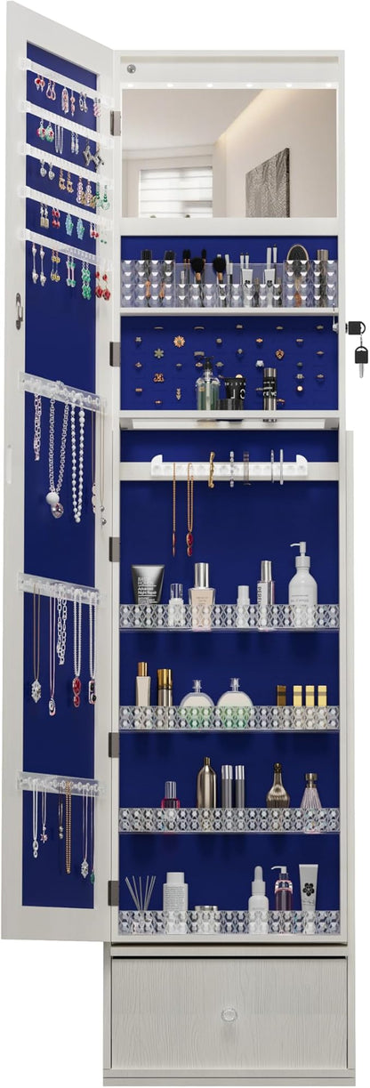 Montary Jewelry Cabinet with Full-Length Mirror - Image 9