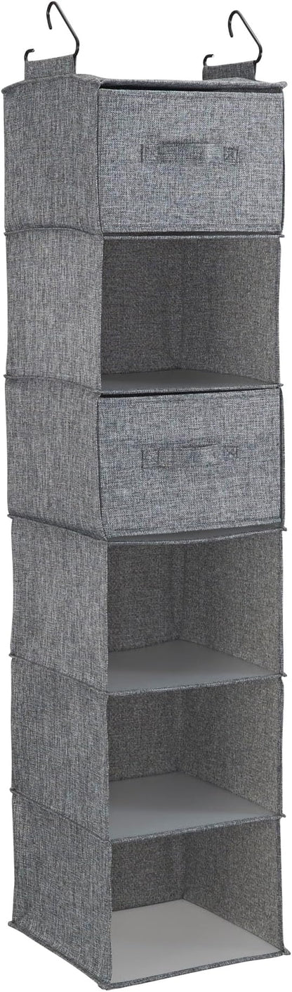 Household Essentials 6 Shelf Hanging Closet Organizer, Hanging Closet Shelf - Image 7