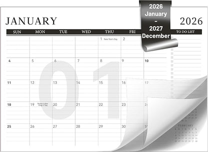 Yoment Desk Calendar Refill 2026-2027, Jan 2026-Dec 2027, Large 10"x16" Monthly by Yoment-Enjoyyourmoment