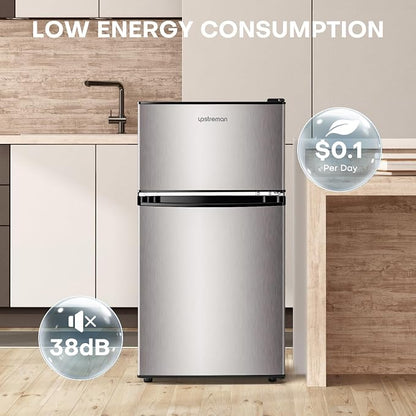 Upstreman 3.2 Cu.Ft Mini Fridge - Image 4
