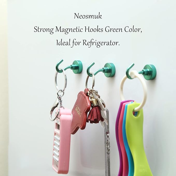 Neosmuk Magnetic Hooks, Heavy Duty 30lb+ Strong Magnet Hook - Image 3