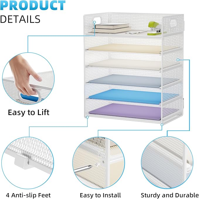 Marbrasse 2 Pack Desk Organizer - Image 4