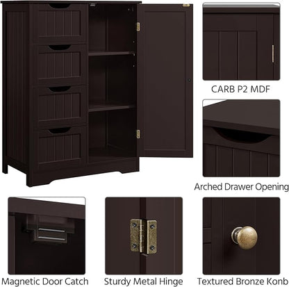 Yaheetech Large Bathroom Floor Cabinet - Image 7