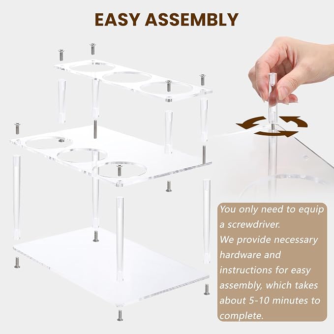 Acrylic Coffee Syrup Rack, Syrup Bottle Holder Stand - Image 4