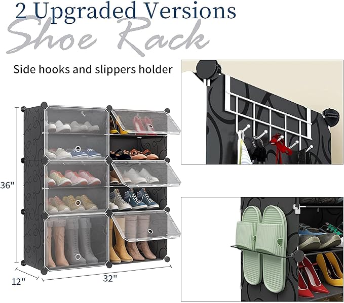 Aeitc 100 Pair Shoe Rack Organizer - Image 2