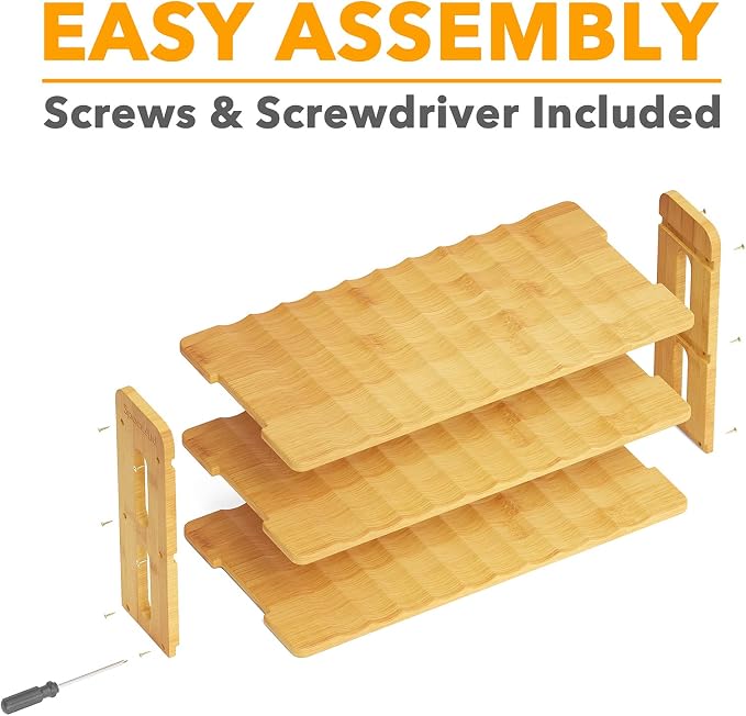 SpaceAid Bamboo Water Bottle Organizer - Image 6