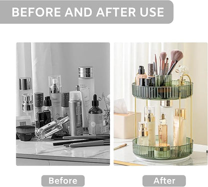 MGBPEI 360°Rotating Makeup Organizer, Bathroom Trays Countertop Organizer - Image 4
