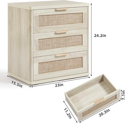 LEYAOYAO Rattan Night Stand - Image 3