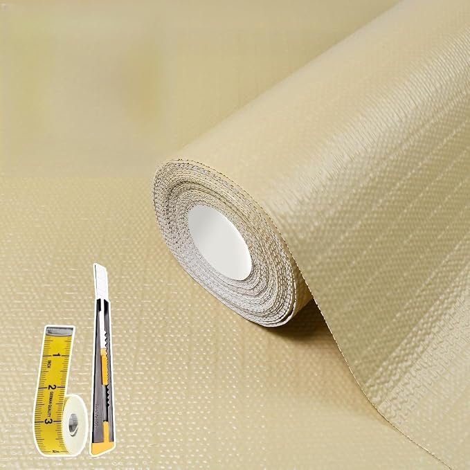 Shelf Liners for Kitchen Cabinets 17.3" W x 354.3" L, Non Adhesive Drawer Liner by Adwann