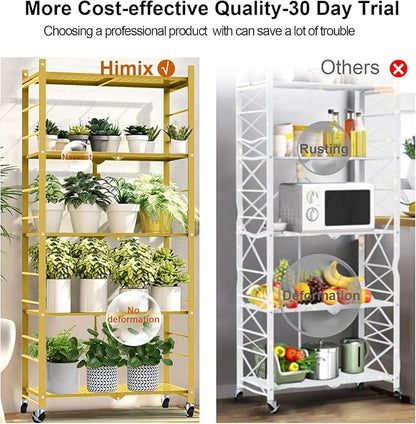 Himix 5-Tier Foldable Storage Shelves - Image 6