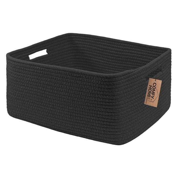 COMFY-HOMI Cotton Rope Woven Basket by COMFY-HOMI