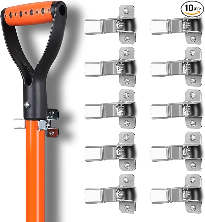 HORUSDY 10 Pack Spring Grip Mop and Broom Holder by HORUSDY