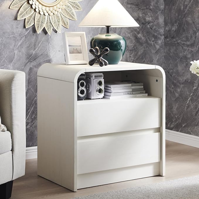 25" Tall Modern Nightstand by AITJUNZ