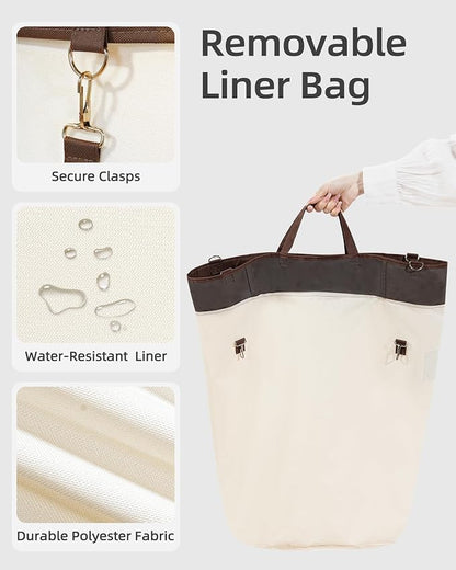 STORAGE MANIAC Rolling Laundry Hamper - Image 3