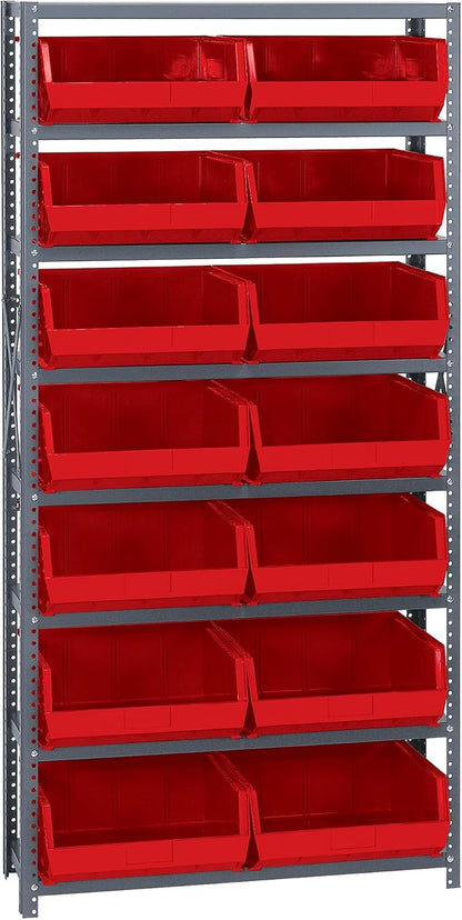 Quantum Storage Systems QSBU-250RD Giant Open Hopper Steel Shelving System by QuantumStorageSystems