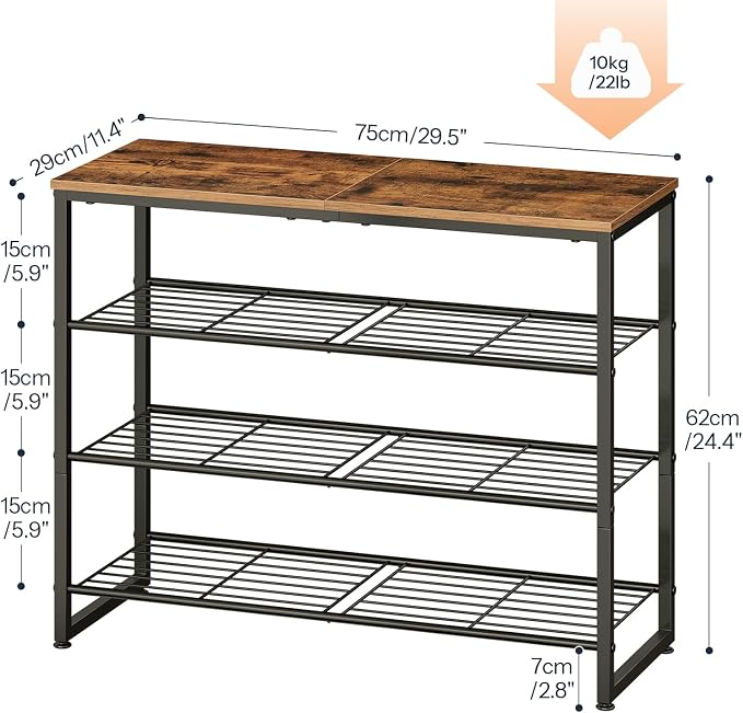 HOOBRO Shoe Rack, 4-Tier Narrow Shoe Organizer - Image 2