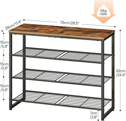 HOOBRO Shoe Rack, 4-Tier Narrow Shoe Organizer - Image 2