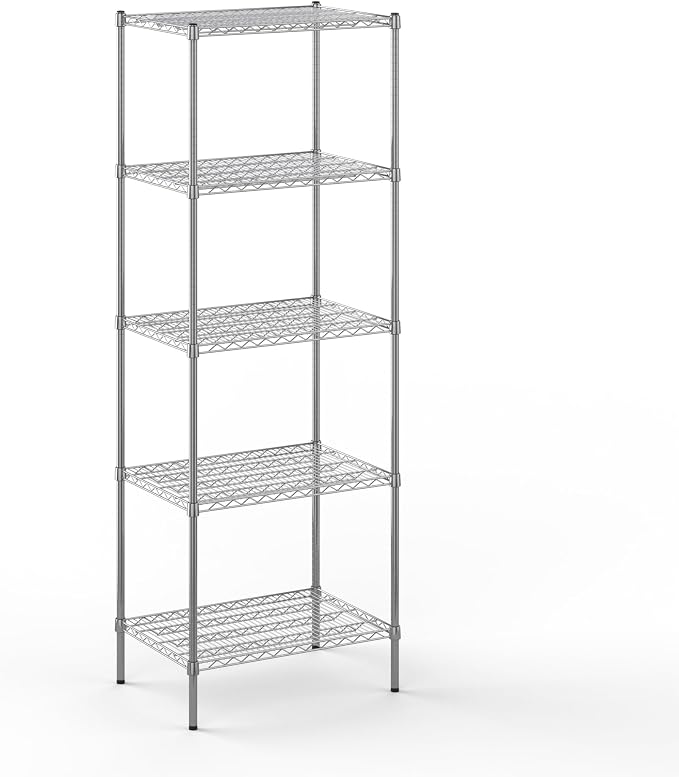 21" Deep x 30" Wide x 86" Height Wire Shelving Kit | 5-Tier | NSF Commercial by Regal+Altair