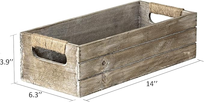 TIMRIS Rustic Wooden Toilet Paper Holder, Farmhouse Bathroom Decor, Toilet Tank - Image 7