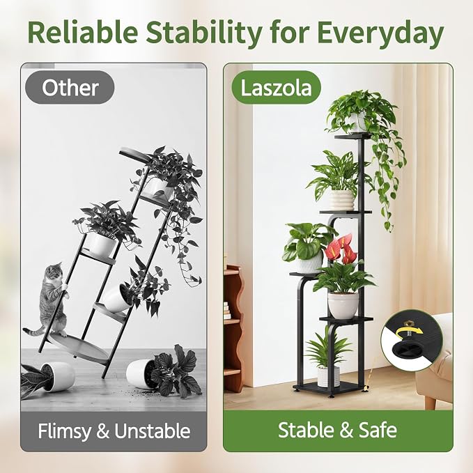 LASZOLA 5 Tiered Plant Stand Tall - Image 4