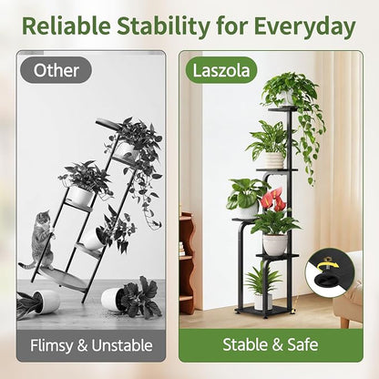 LASZOLA 5 Tiered Plant Stand Tall - Image 4