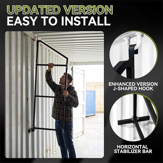 4 Pack Shipping Container Shelf Brackets, Upgraded Adjustable 3 Tier Shipping - Image 4