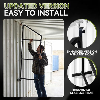 4 Pack Shipping Container Shelf Brackets, Upgraded Adjustable 3 Tier Shipping - Image 4
