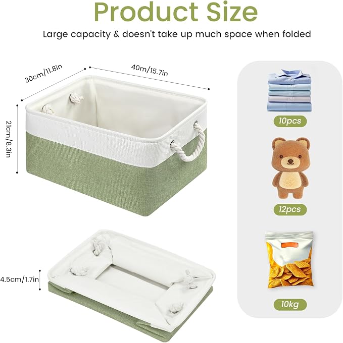 15.7x11.8x8.26 Inch Fabric Large Storage Bins - Image 5