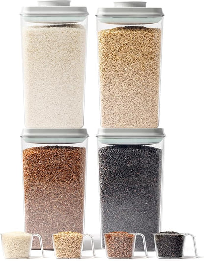 4 Pack Airtight Food Storage Containers by Tourdeus