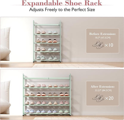 Bumusty 5-Tier Expandable Shoe Rack - Image 4