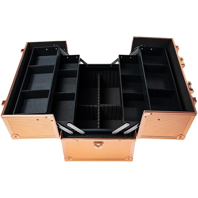 SHANY Essential Pro Makeup Train Case Cosmetic Box Portable Makeup Case - Image 5