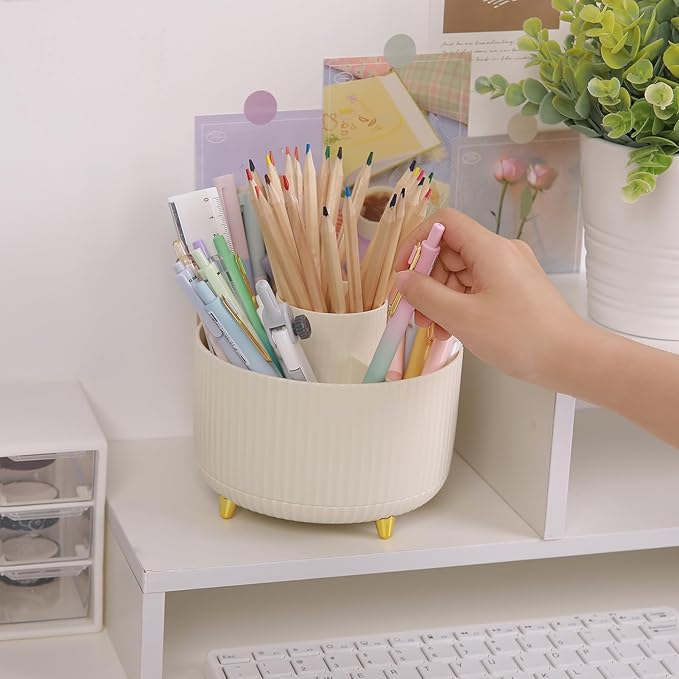 SKYDUE 360 Rotating Plastic Desk Pen Organizer - Image 4
