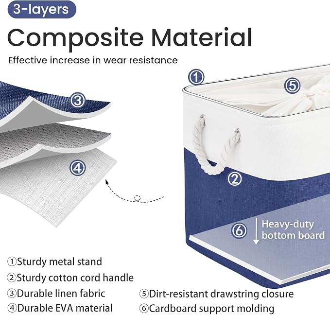 16x12x12 In Foldable Fabric Large Storage Bins - Image 2