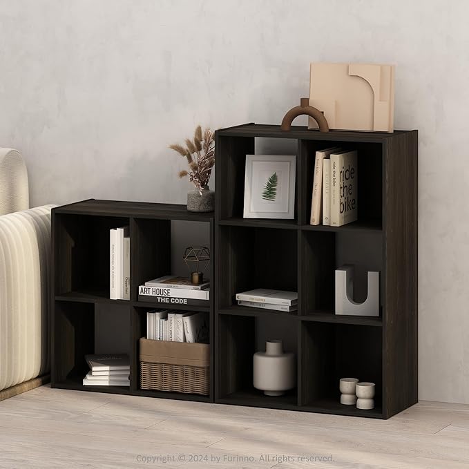 Furinno PELLI Book Shelf, 6-Cube Bookshelf, Cube Storage Organizer Bookcase by Furinno-FitsYourSpaceFitsYourBudget