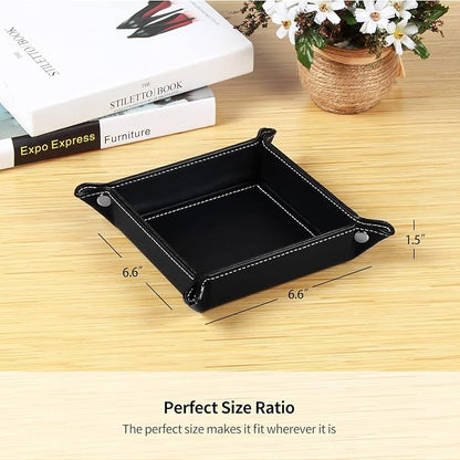 YAPISHI Key Dish Bowl for Men, Entryway Catchall Holder Bedside Table Valet - Image 3
