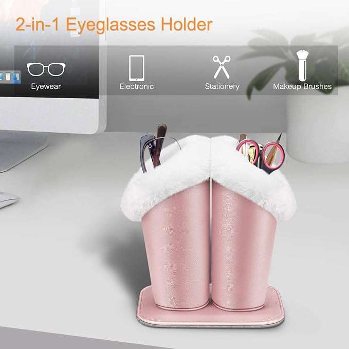 Fintie Plush Lined Double Eyeglasses Holder - Image 6