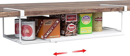 Expandable Under Cabinet Shelf, Extendable Under Shelf Storage by SHINEWON