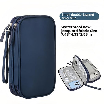 Portable Waterproof Double Layers All-in-One Storage Bag, Travel Cord - Image 2