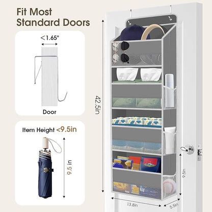 2 Pack Over The Door Organizer, Hanging Storage Organizer - Image 2