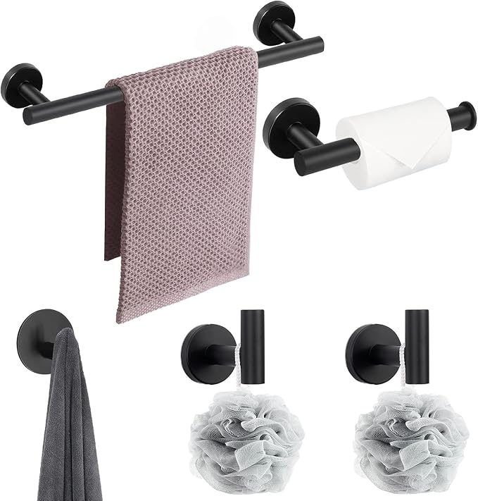 NearMoon Bathroom Hardware Set SUS 304 Thicken Stainless Steel-Towel Bar Set - Image 4
