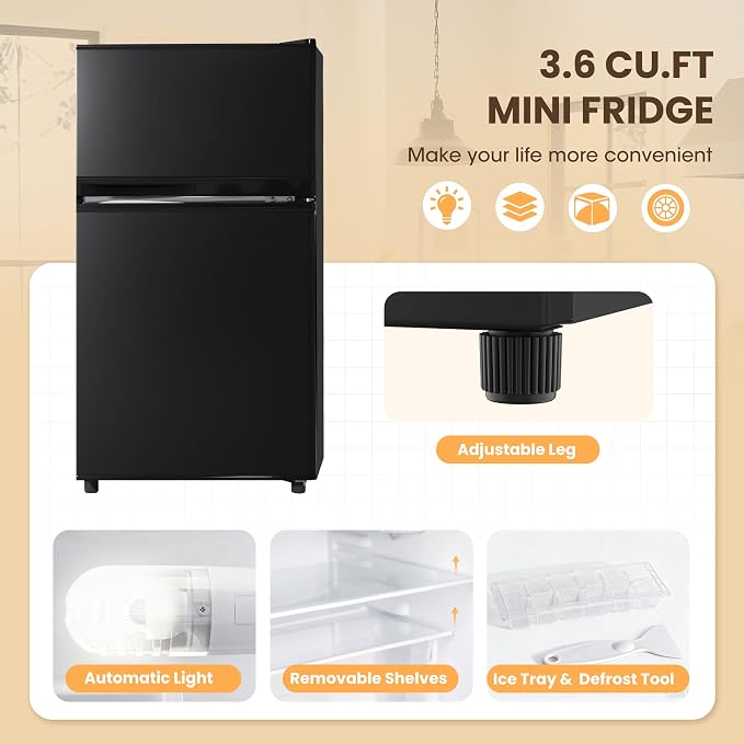 Manastin 3.6 Cu.Ft Mini Fridge - Image 3