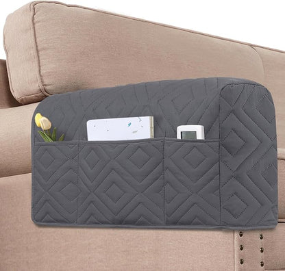 H.VERSAILTEX Armrest Covers for Sofa Water Resistant Couch Arm Covers Remote by HVERSAILTEX