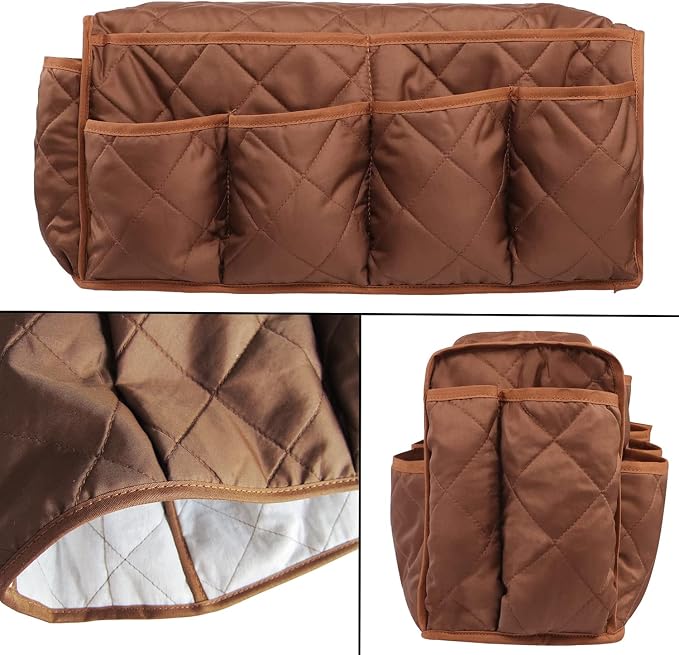 Armchair Caddy for Recliner Organizer Brown Coffee Sofa Armrest Organizer - Image 4