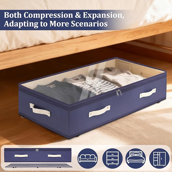 Dolicer 4 Pack Under Bed Storage - Image 9