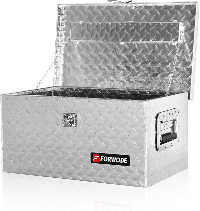 FORWODE 20 Inch Aluminum Truck Tool Box Lockable Truck Bed Tool Box Waterproof - Image 8