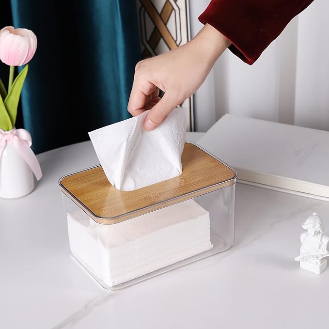 Acrylic Tissue Box, Acrylic Dryer Sheet Holder - Image 2